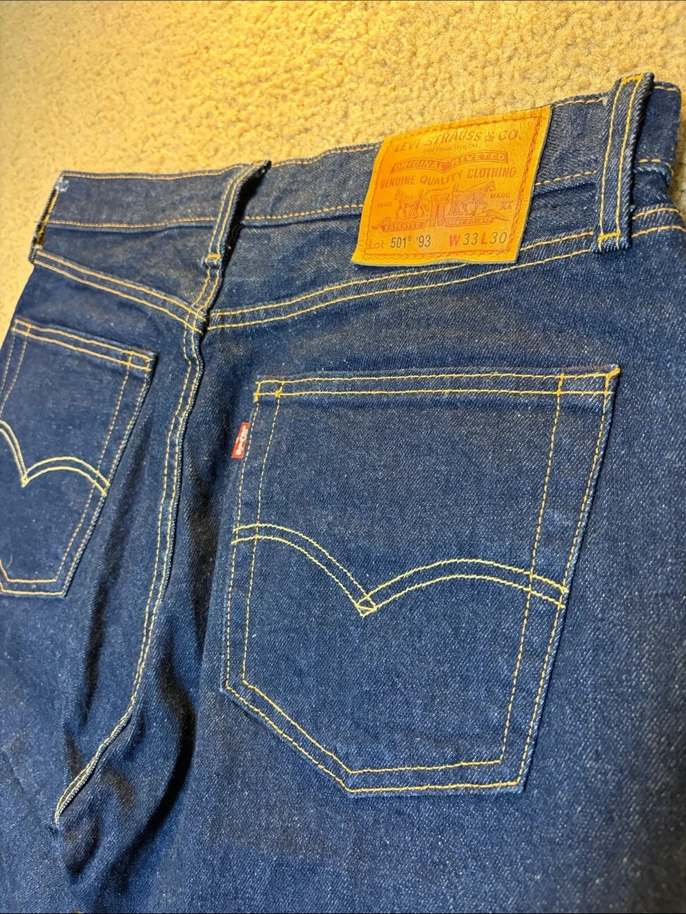 Modern Dark Blue Levi’s Premium 501 93’